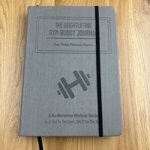The Weightlifting Gym Buddy Journal by Habit Nest Personal Trainer Book Tracker